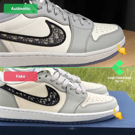 fake jordan diors|Dior Jordan 1 Low Real Vs Fake: How To Spot Fakes .